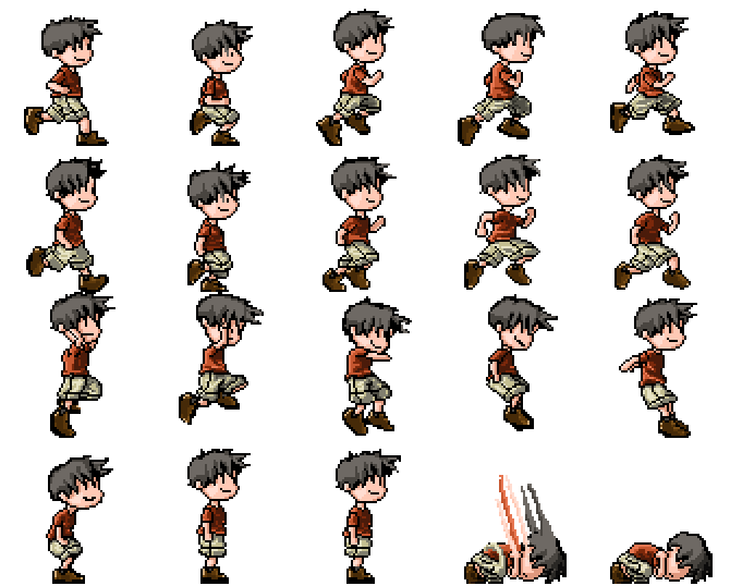 2d Character Sprite Sheet Png