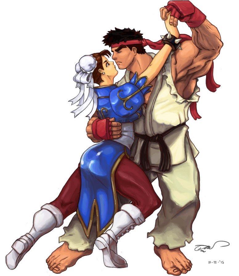 Ryu and Chun-Li’s tango